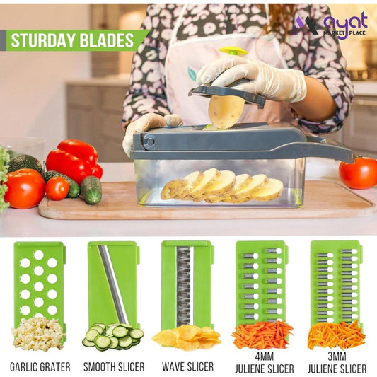 Fatiador e Cortador de Leguminosas 16 em 1 – Multifuncional com Coletor