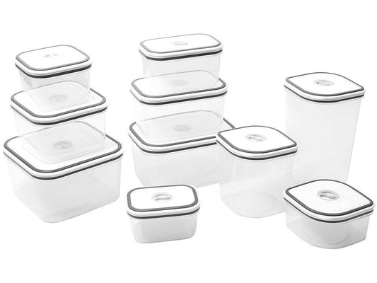 Jogo de Potes de Plástico Hermético Electrolux com Tampa 41029853 10 Peças