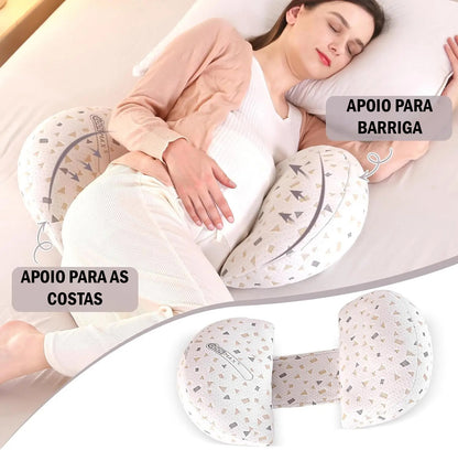 Travesseiro para gestante almofada de grávida regulável